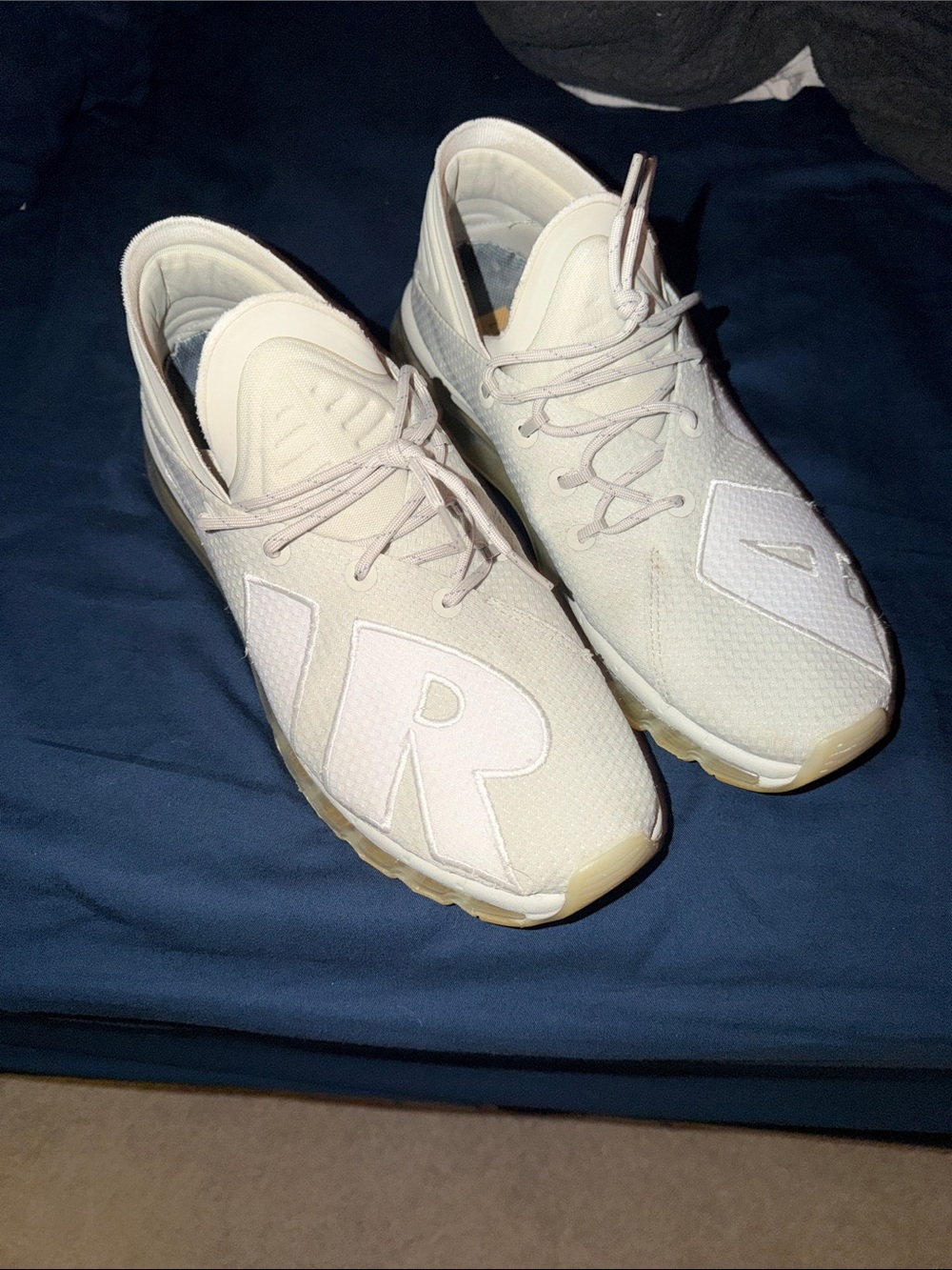 Men’s Air Max Neutral Beige Lace-Up Sneakers